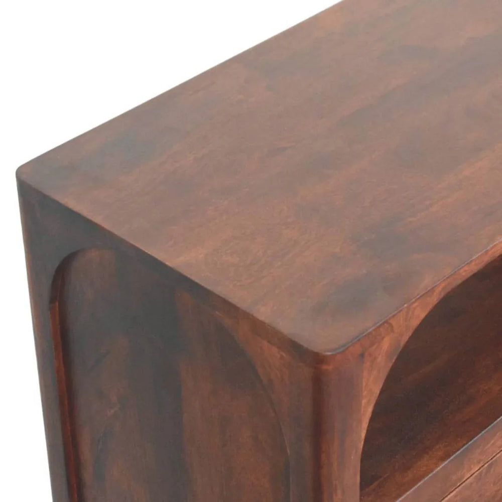 Arched Edge 3 Drawer Chest - Artisan Furniture - Flyclothing LLC