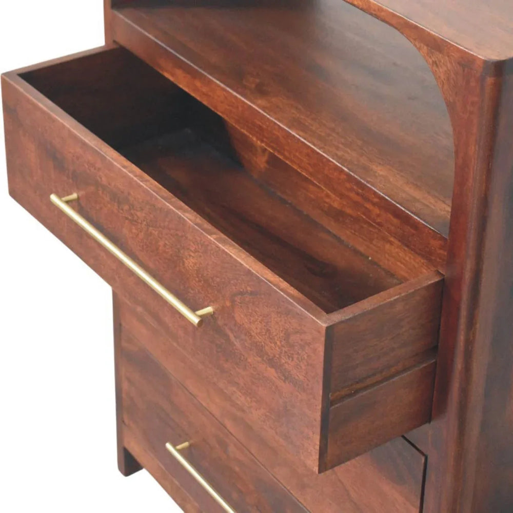 Arched Edge 3 Drawer Chest - Artisan Furniture - Flyclothing LLC