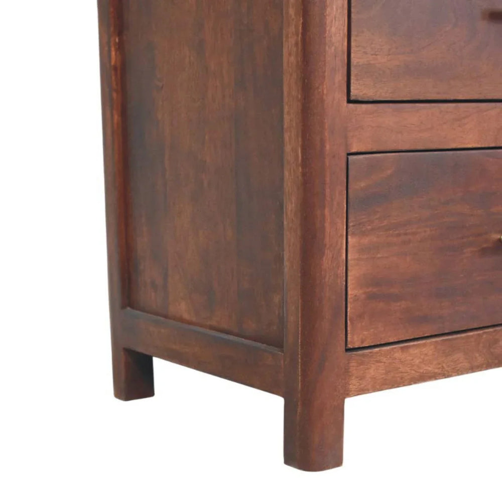 Arched Edge 3 Drawer Chest - Artisan Furniture - Flyclothing LLC