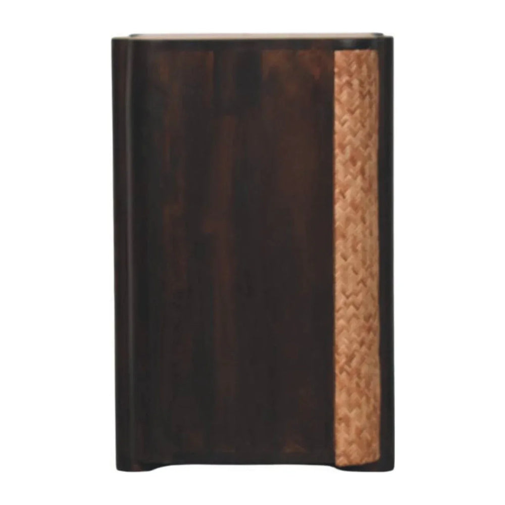 Rattan Curve Edge Nightstand - Artisan Furniture - Flyclothing LLC