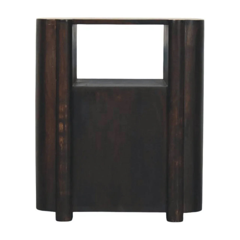 Rattan Curve Edge Nightstand - Artisan Furniture - Flyclothing LLC
