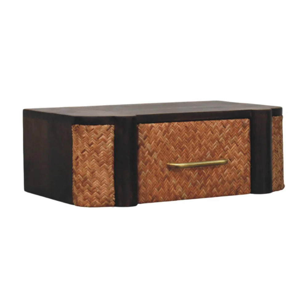 Rattan Curve Wall-Mounted Drawer - Artisan Furniture - Flyclothing LLC