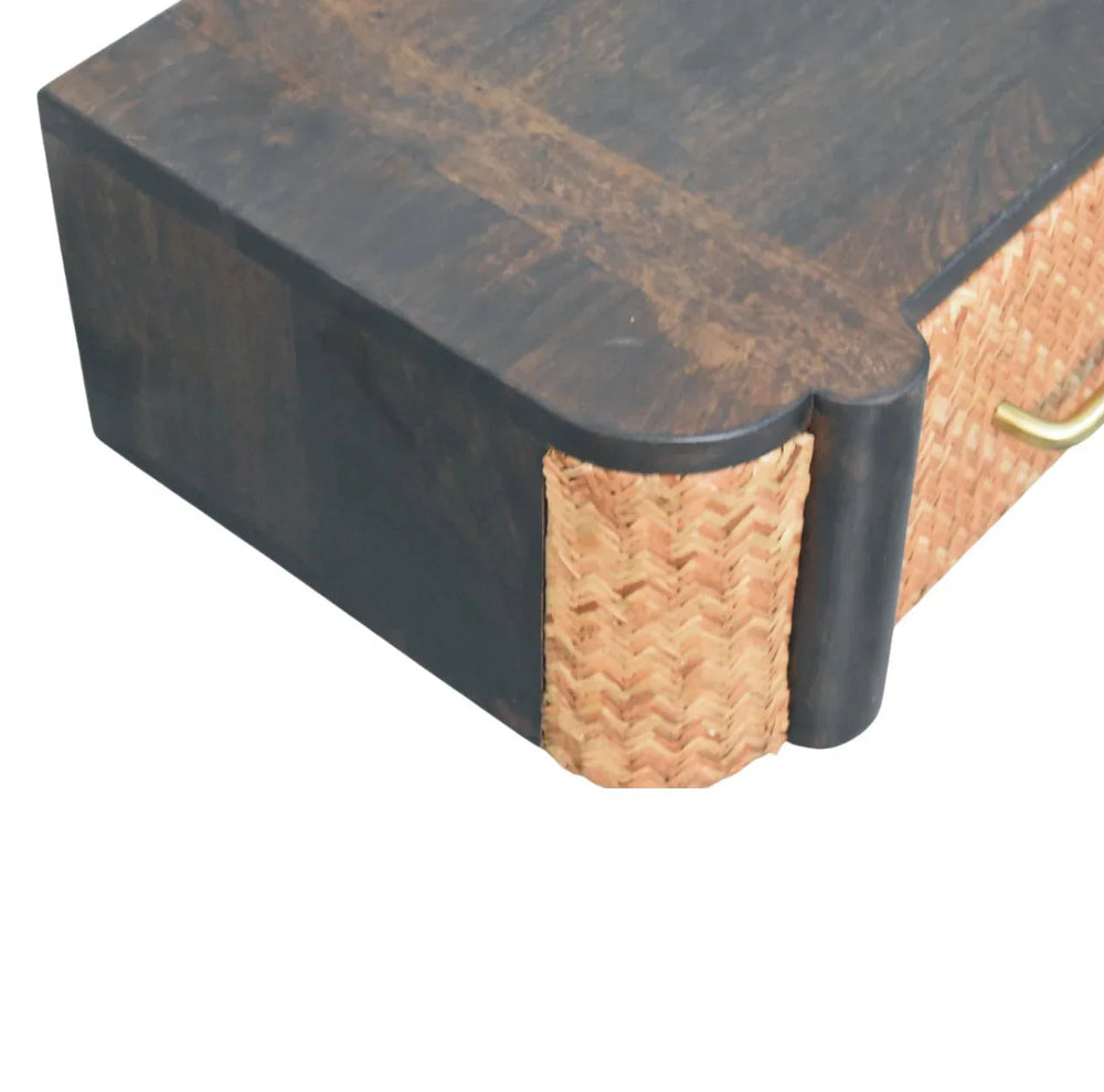Rattan Curve Wall-Mounted Drawer - Artisan Furniture - Flyclothing LLC