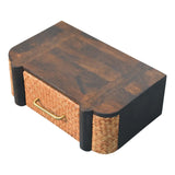 Rattan Curve Wall-Mounted Drawer - Artisan Furniture - Flyclothing LLC