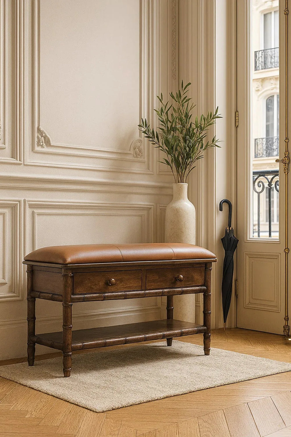 Bamboo Carved Storage - Artisan Furniture - Flyclothing LLC