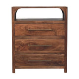 Arc-Line 3 Drawer Chest - Artisan Furniture - Flyclothing LLC