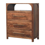 Arc-Line 3 Drawer Chest - Artisan Furniture - Flyclothing LLC