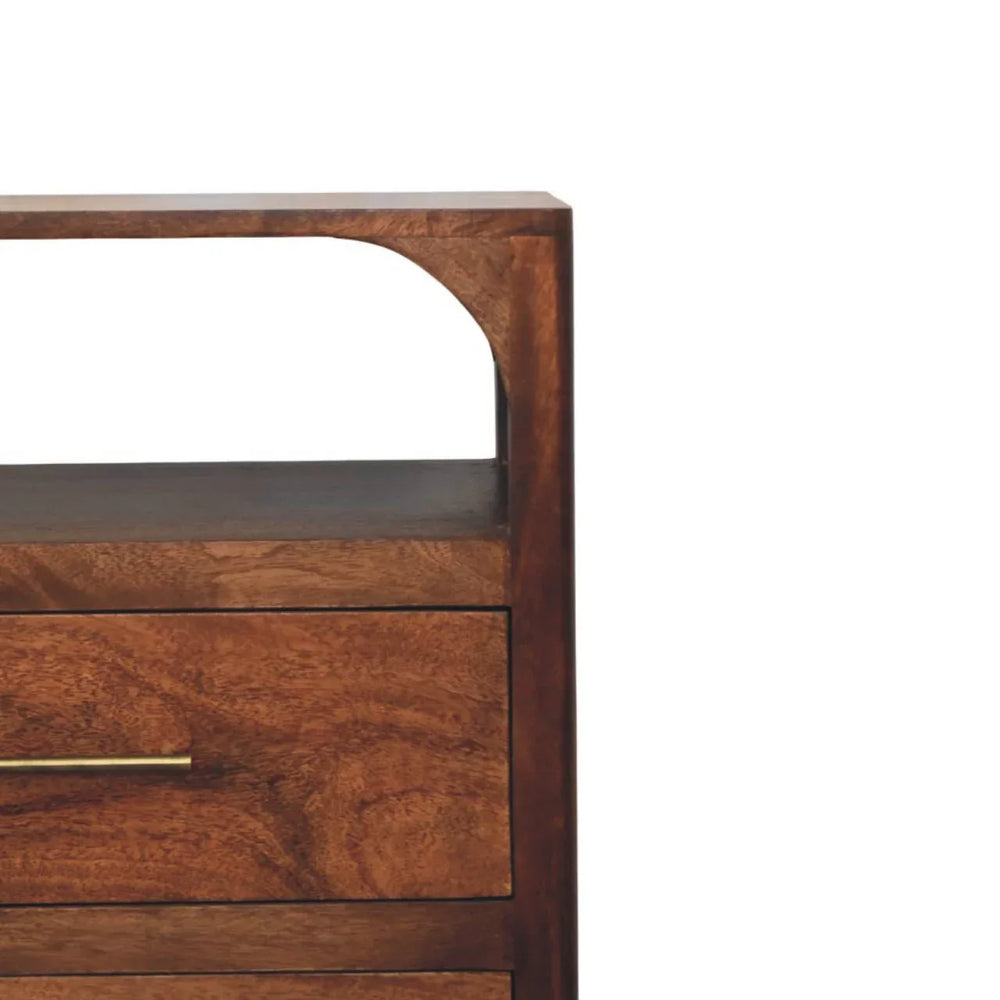 Arc-Line 3 Drawer Chest - Artisan Furniture - Flyclothing LLC