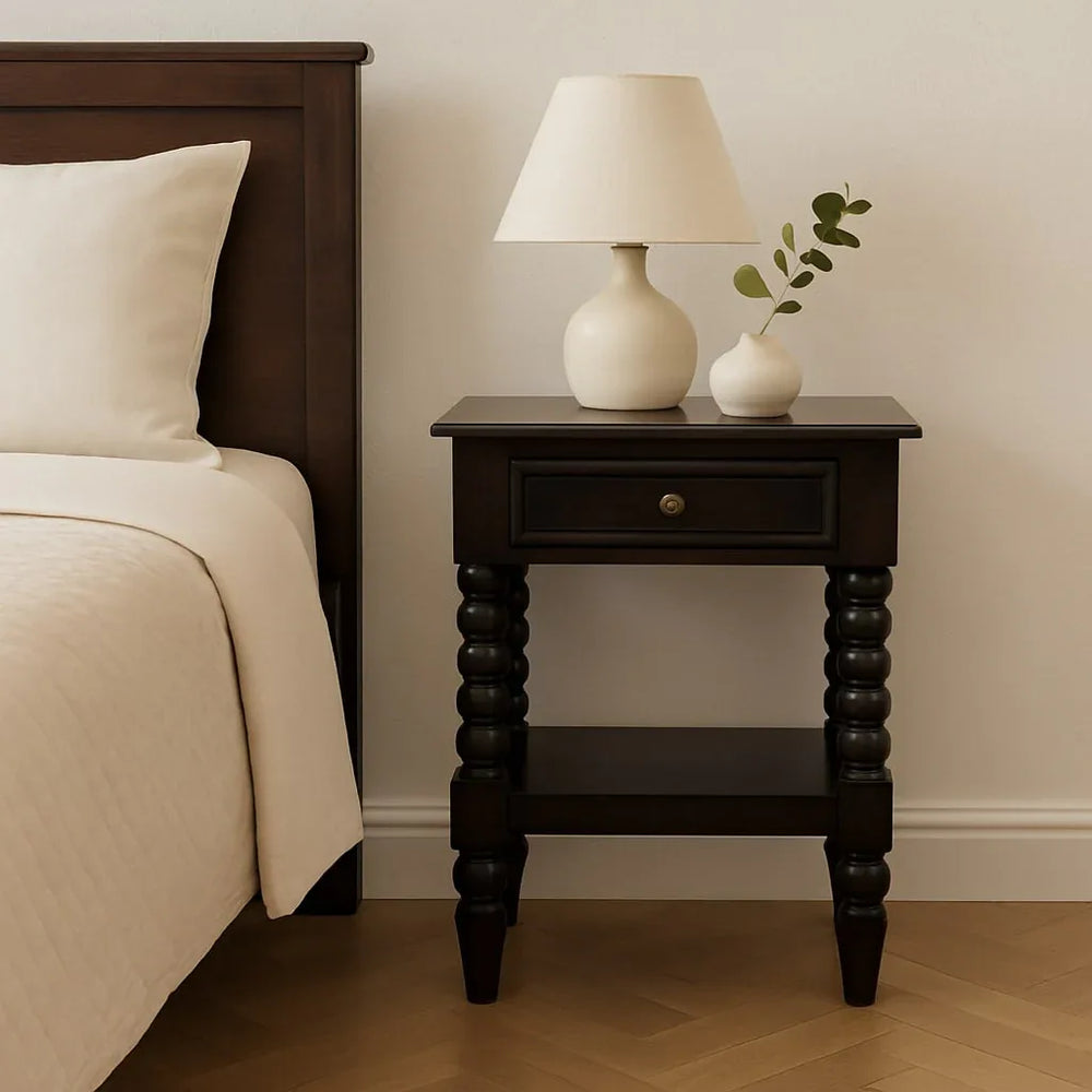 Vienna 1-Drawer Nightstand - Artisan Furniture - Flyclothing LLC