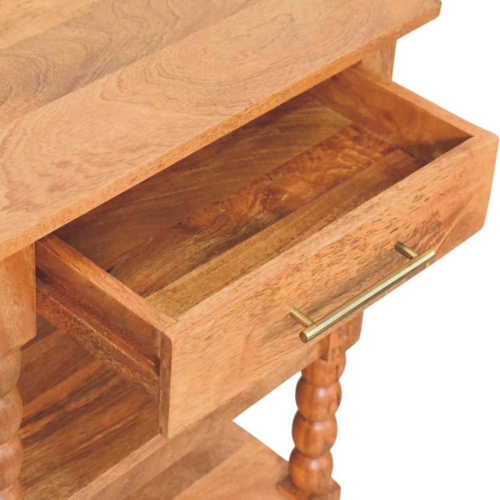 Barley Twist Side Table - Artisan Furniture - Flyclothing LLC