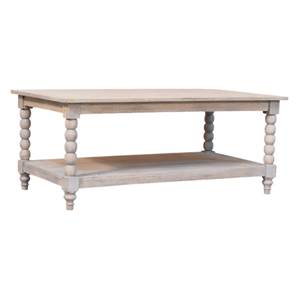 Ellsworth Spindle Coffee Table in Acid Wash - Artisan Furniture - Flyclothing LLC