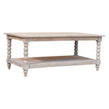 Ellsworth Spindle Coffee Table in Acid Wash - Artisan Furniture - Flyclothing LLC