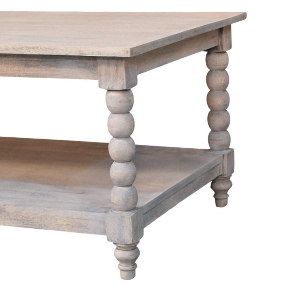 Ellsworth Spindle Coffee Table in Acid Wash