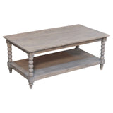 Ellsworth Spindle Coffee Table in Acid Wash - Artisan Furniture - Flyclothing LLC