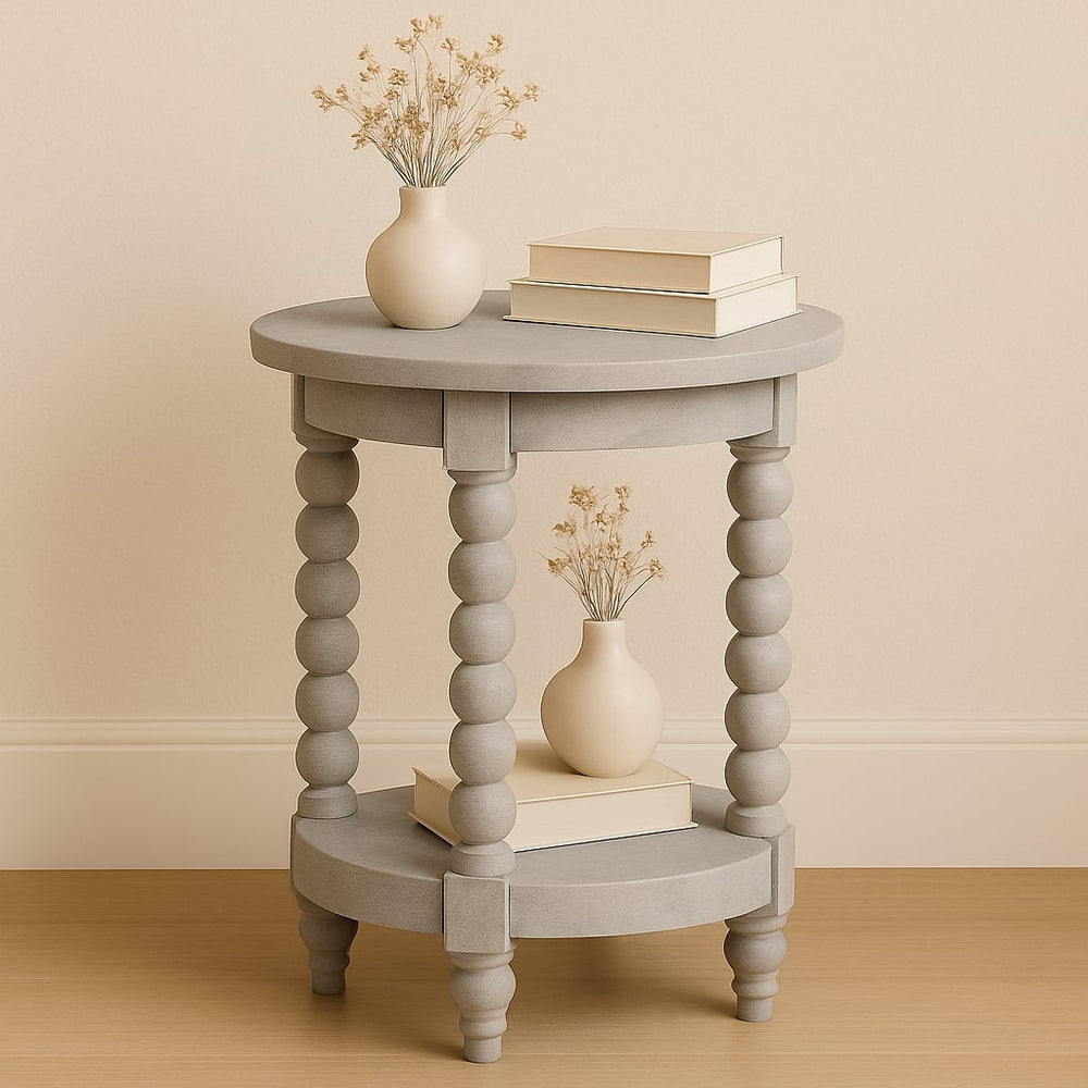 Ellsworth Round Side Table in Acid Wash - Artisan Furniture - Flyclothing LLC