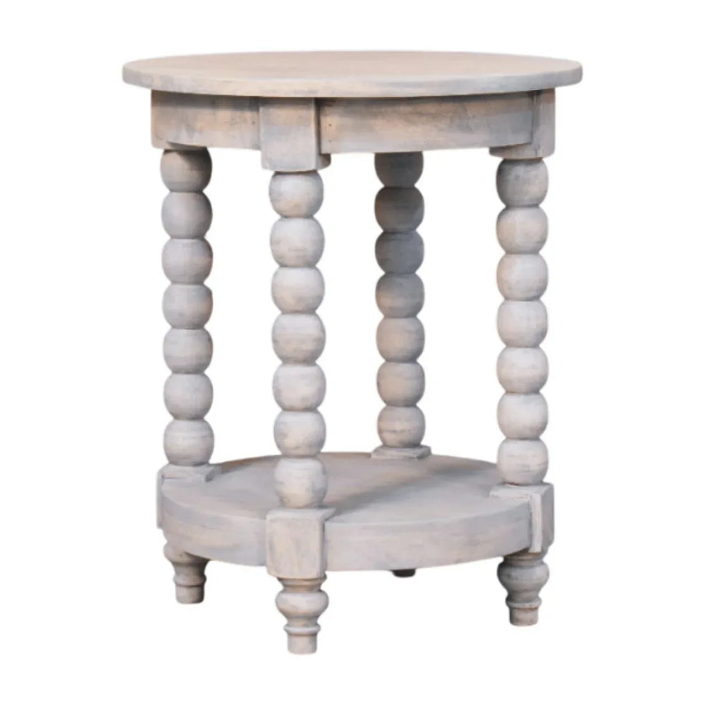 Ellsworth Round Side Table in Acid Wash - Artisan Furniture - Flyclothing LLC