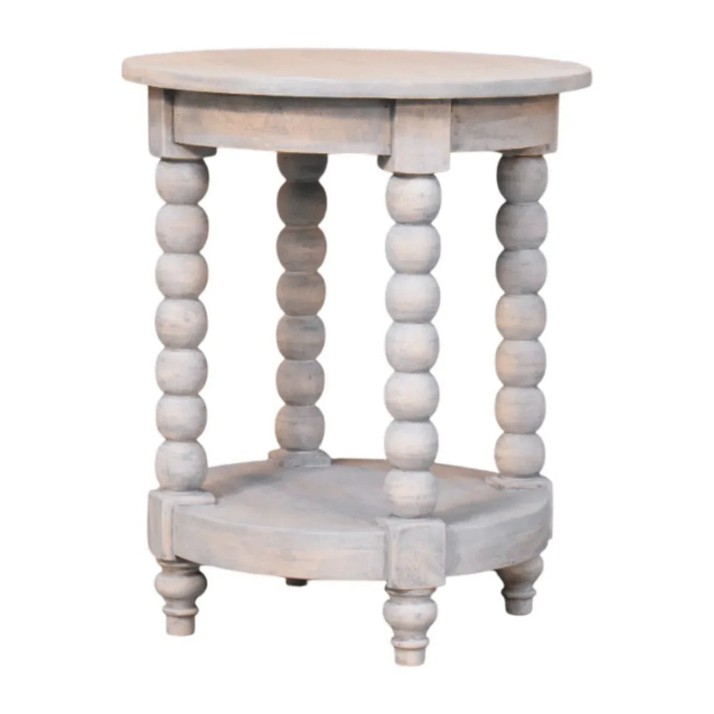 Ellsworth Round Side Table in Acid Wash - Artisan Furniture - Flyclothing LLC