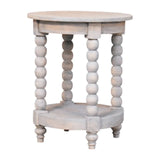 Ellsworth Round Side Table in Acid Wash - Artisan Furniture - Flyclothing LLC
