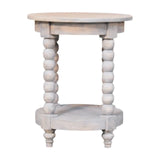 Ellsworth Round Side Table in Acid Wash - Artisan Furniture - Flyclothing LLC