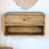 Floating Curve Open Slot Bedside - Artisan Furniture - Flyclothing LLC