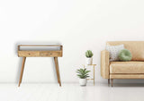 Curved Oak-ish Console Table - Artisan Furniture - Flyclothing LLC