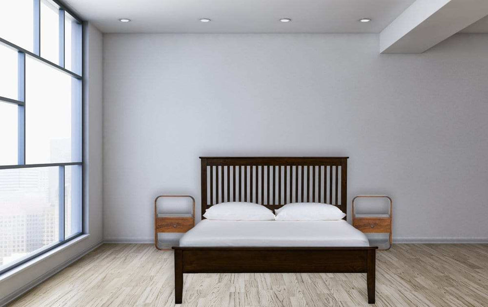 Chestnut Curved Edge Bedside - Artisan Furniture - Flyclothing LLC