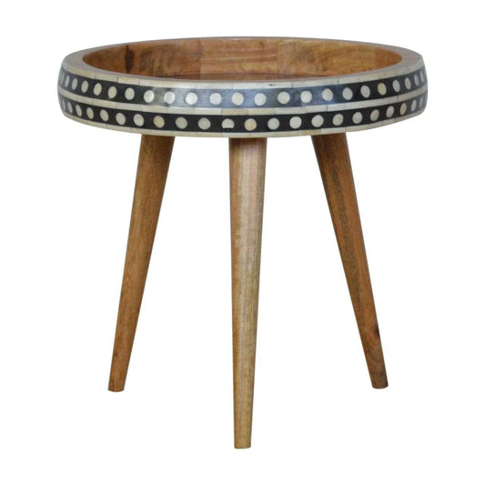 Small Dotted End Table - Artisan Furniture - Flyclothing LLC
