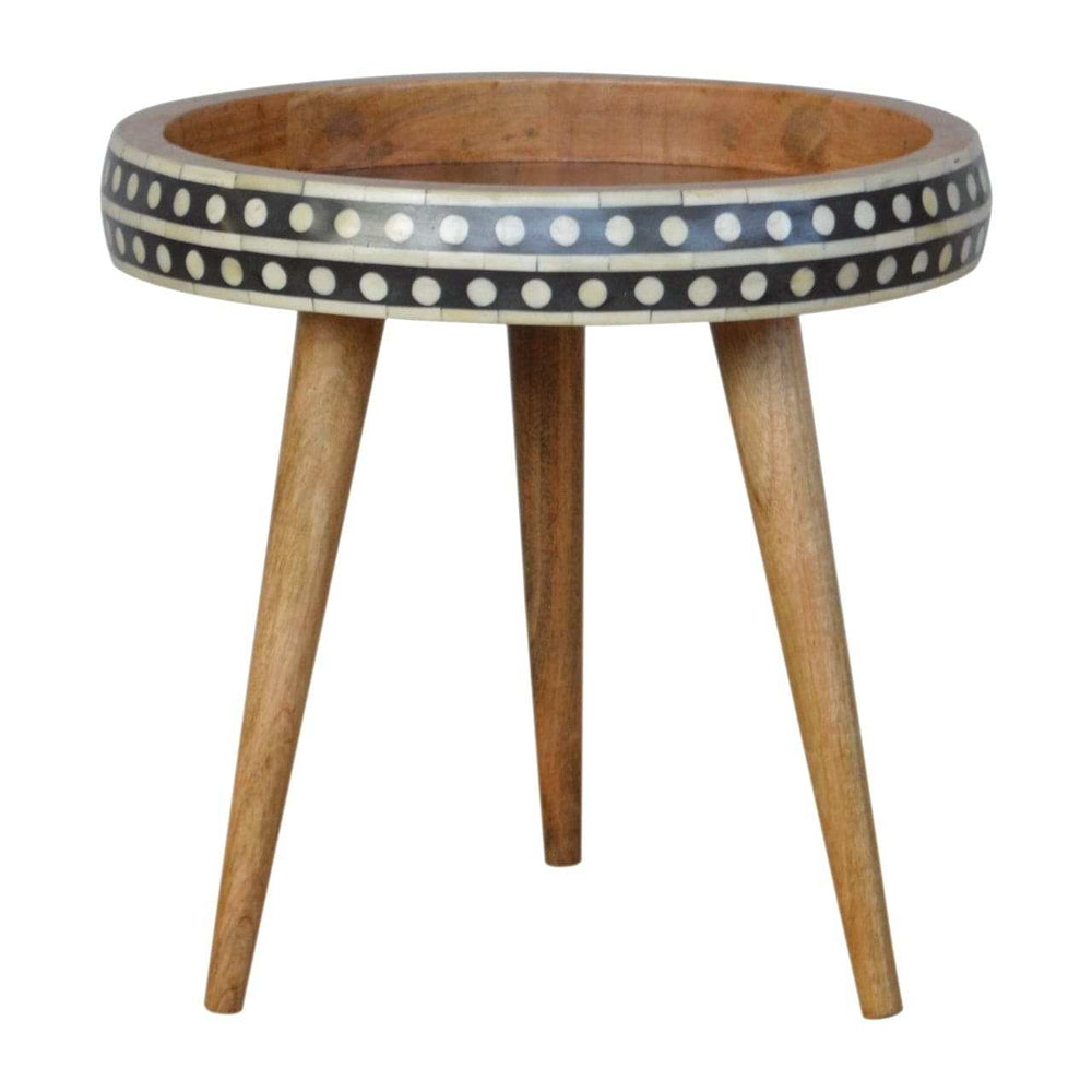 Small Dotted End Table - Artisan Furniture - Flyclothing LLC