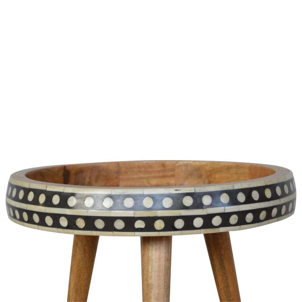 Small Dotted End Table - Artisan Furniture - Flyclothing LLC