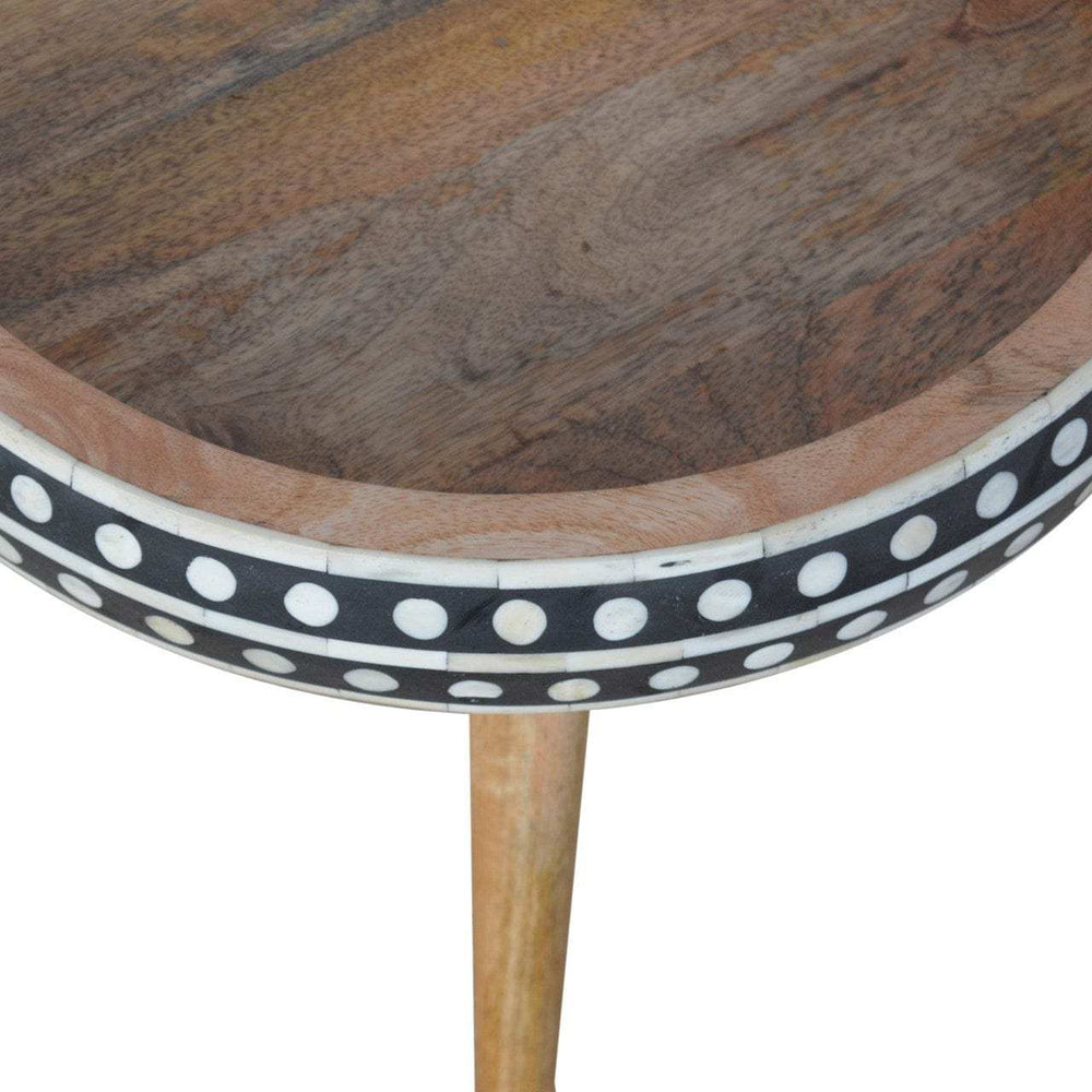 Small Dotted End Table - Artisan Furniture - Flyclothing LLC