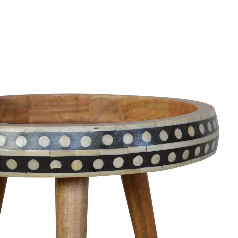 Small Dotted End Table - Artisan Furniture - Flyclothing LLC
