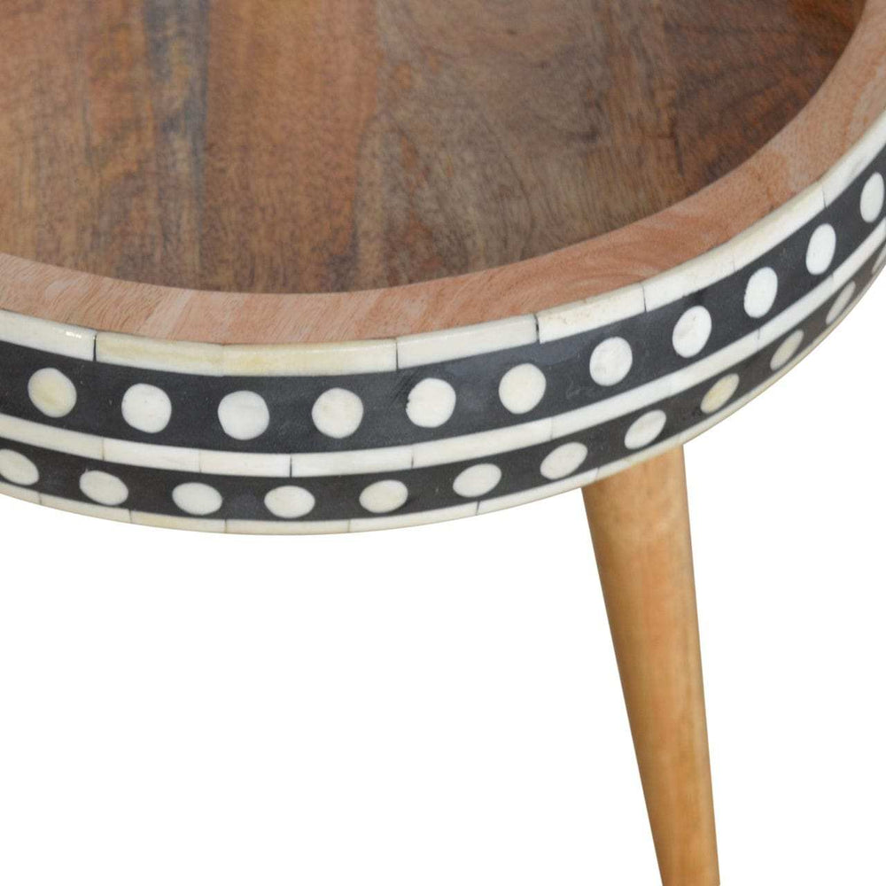 Small Dotted End Table - Artisan Furniture - Flyclothing LLC