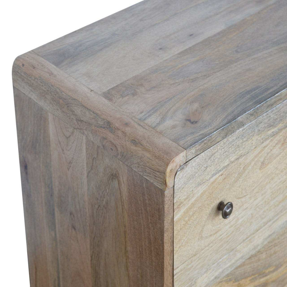 Curved Oak-ish Chest - Artisan Furniture - Flyclothing LLC