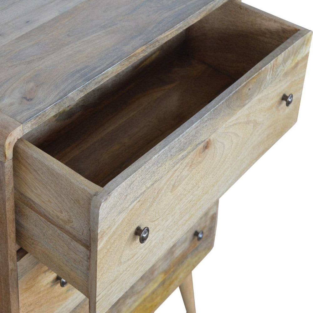 Curved Oak-ish Chest - Artisan Furniture - Flyclothing LLC