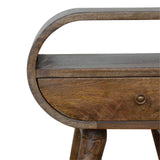 Artisan Furniture Grey Washed Circular nightstand - Artisan Furniture - Flyclothing LLC