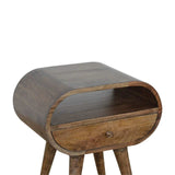 Artisan Furniture Grey Washed Circular nightstand - Artisan Furniture - Flyclothing LLC