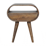 Artisan Furniture Grey Washed Circular nightstand - Artisan Furniture - Flyclothing LLC
