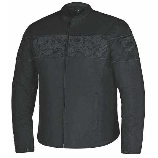Inferno - Mens Textile Skull Jacket - Unik Just for Bikers - Flyclothing LLC