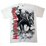 Iron Maiden Trooper T-Shirt (White) - Iron Maiden - Flyclothing LLC
