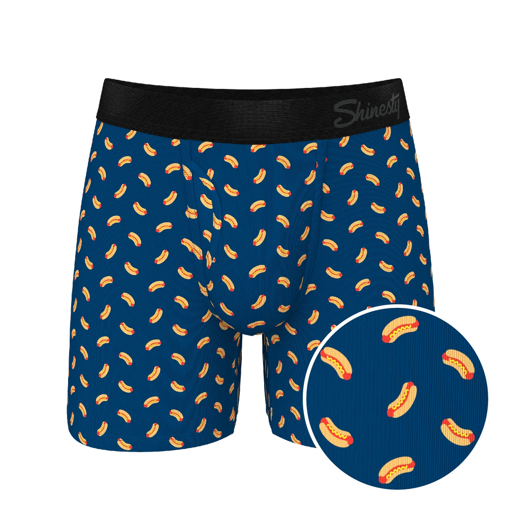 The Itty Bitty Buns | Hotdog Ball Hammock® Pouch Underwear With Fly - Shinesty - Flyclothing LLC