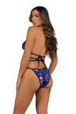 J-Valentine JR136 - Sequin Velvet Triangle Top And Cross-Bottom Set - J. Valentine - Flyclothing LLC