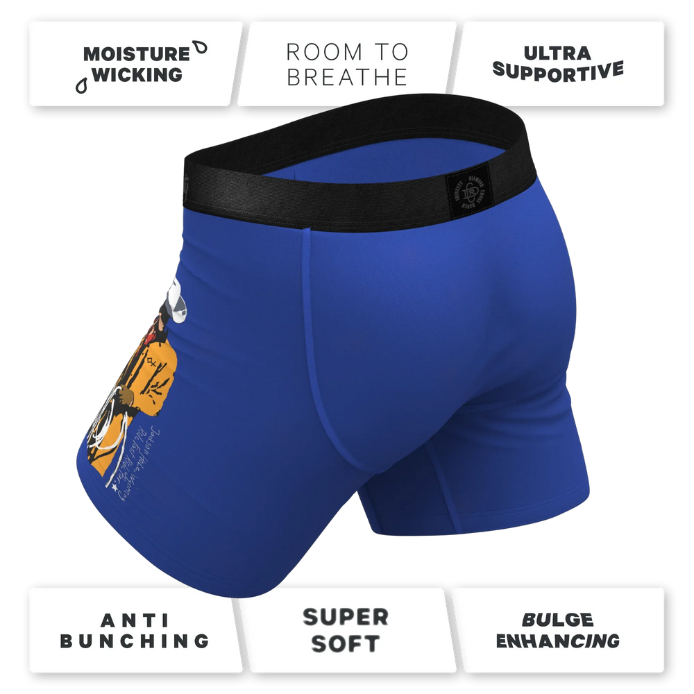 The Jackson | Blue Cowboy Shinesty x Diamond Cross Ranch Ball Hammock® Pouch Underwear With Fly - Shinesty - Flyclothing LLC
