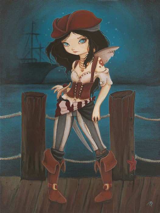 Black Market Art Company Jane of the Sea Print - Black Market Art Company - Flyclothing LLC