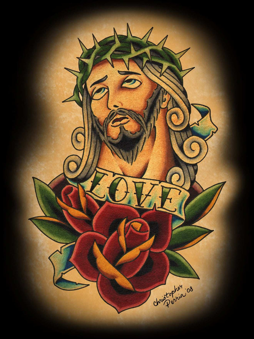 Black Market Art Company Jesus Print - Black Market Art Company - Flyclothing LLC