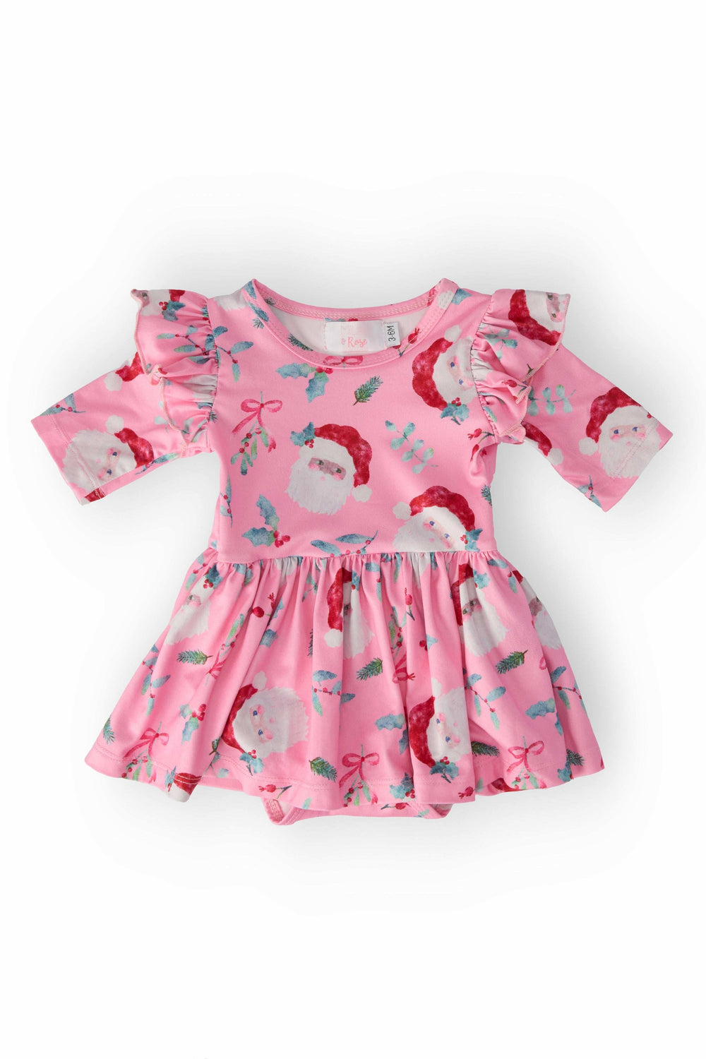 Jolly Old Saint Nick Twirl Flutter Bodysuit - Mila & Rose ® - Flyclothing LLC