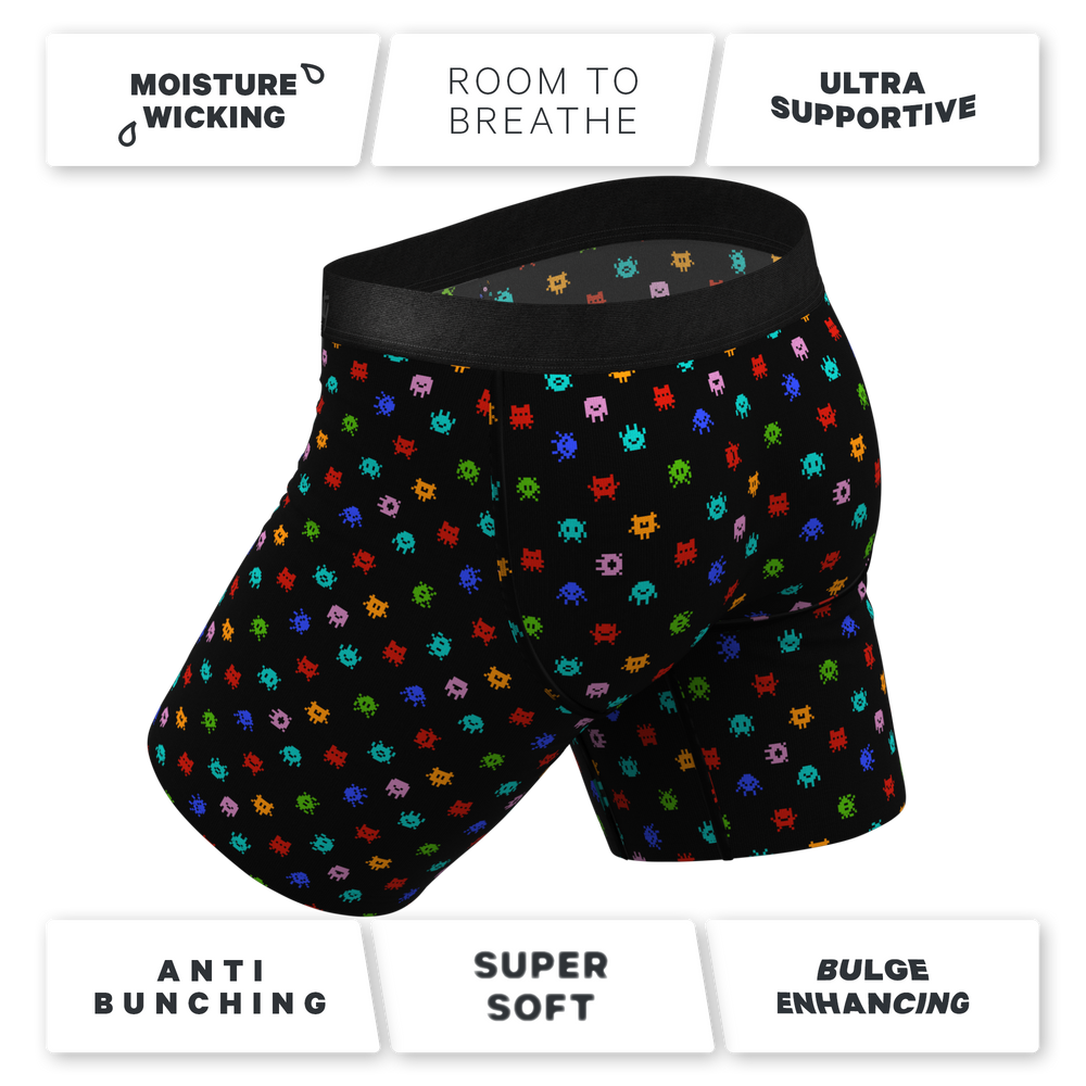 The Joystick | Video Game Long Leg Ball Hammock® Pouch Underwear With Fly - Shinesty - Flyclothing LLC