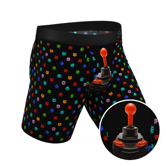 The Joystick | Video Game Long Leg Ball Hammock® Pouch Underwear With Fly - Shinesty - Flyclothing LLC