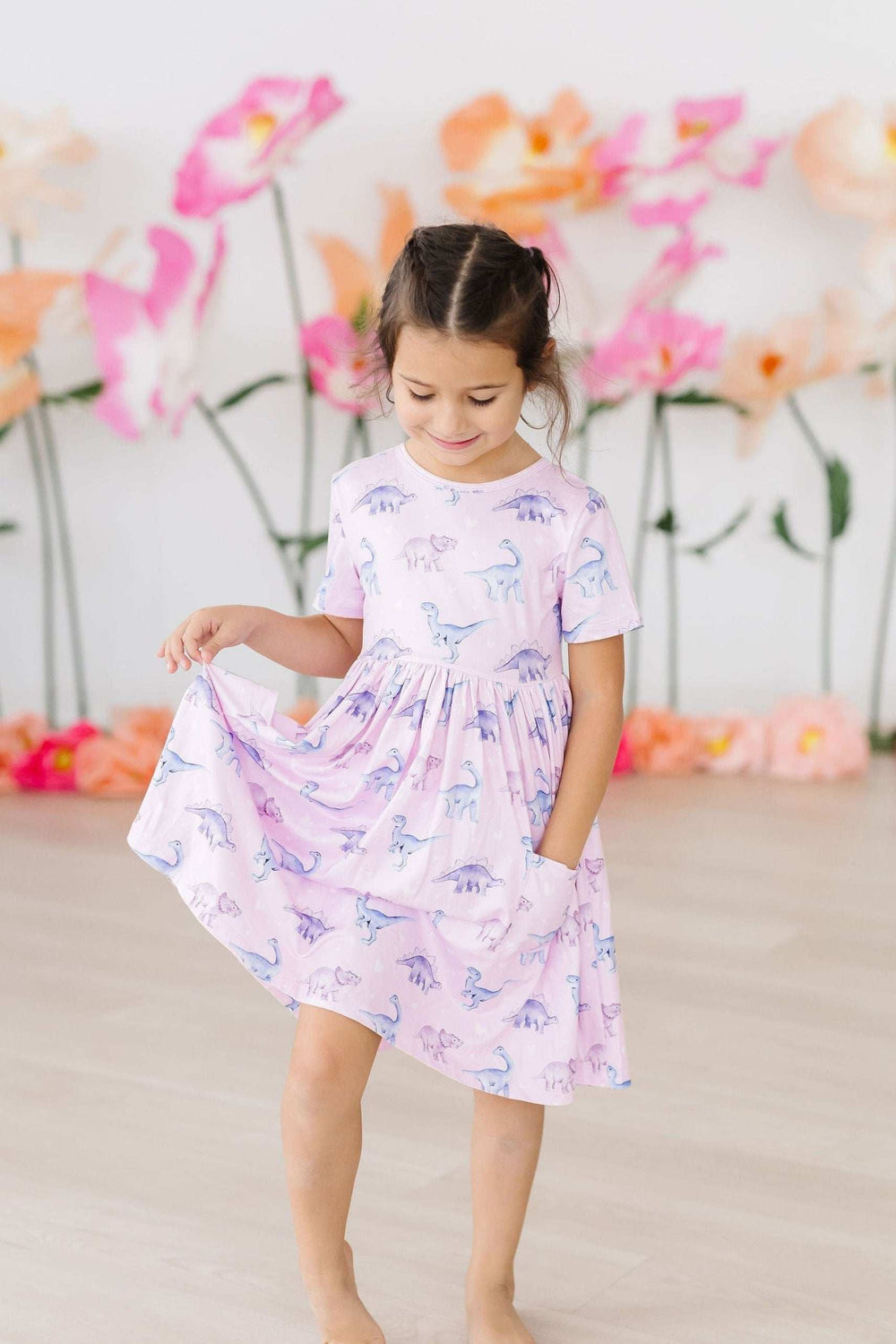 Jurassic Joy S/S Pocket Twirl Dress - Mila & Rose ® - Flyclothing LLC