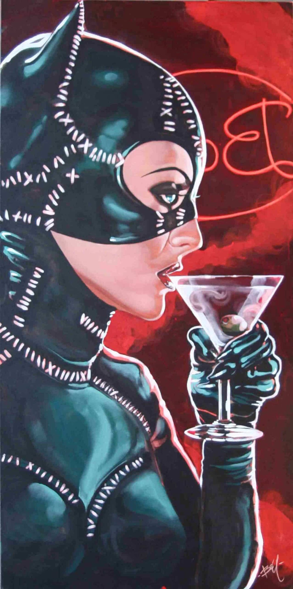 Black Market Art Company Kitty Cocktail & Skate Deck Print - Black Market Art Company - Flyclothing LLC