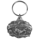 I'd Rather Be Hunting Antiqued Keyring - Siskiyou Originals - Flyclothing LLC